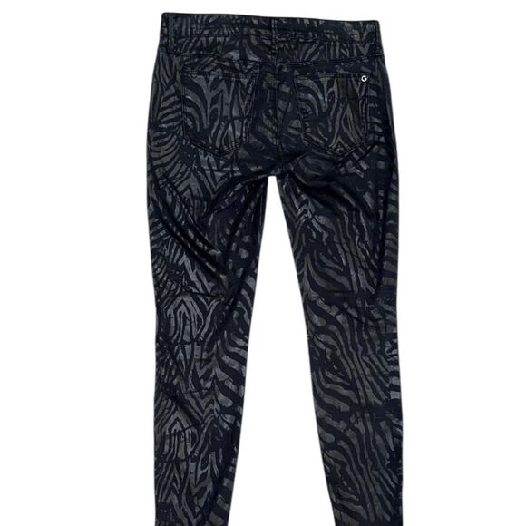G by Guess black animal print skinny jeans - Picture 4 of 7